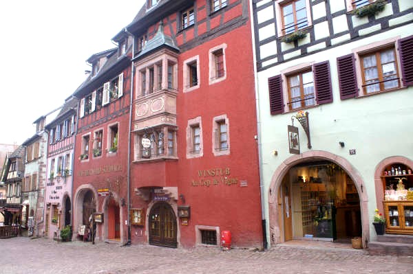 Riquewihr: maison alsacienne  colombages